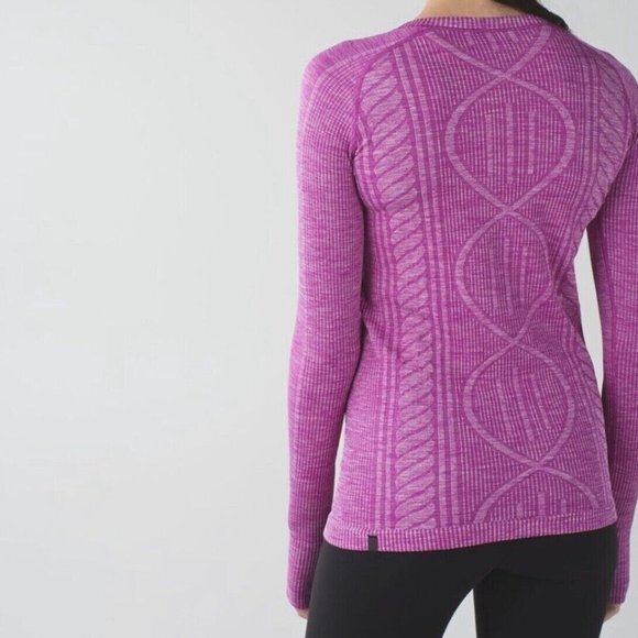 Lululemon Rest Less Pullover Ultra Violet Women 6? Long Sleeve Crew Neck Stretch - Picture 10 of 10